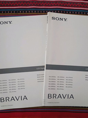 Sony Bravia TV manual like new