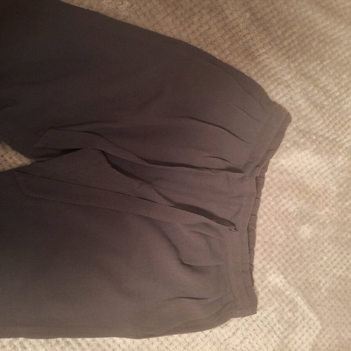 Paperbag women's pants black like new, fabric with pleats