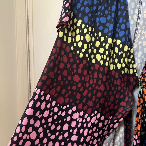 Never Fully Dressed Wrap Dress With Leopard Print Like New