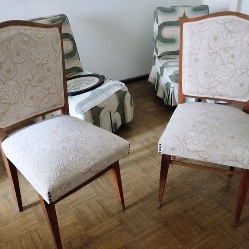 Vintage Louis Philippe Victorian dining chairs set of 4 like new, solid wood