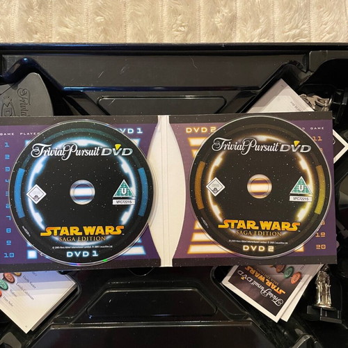 Trivial Pursuit DVD Star Wars Saga Edition board game used