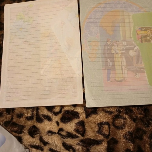 Correspondence used, 1 folder with sheet of each set