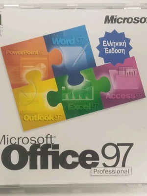 Microsoft Office 97 Greek edition like new with CD key