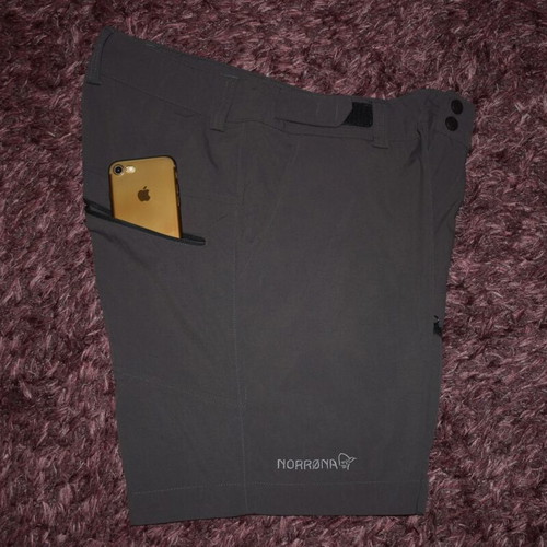 Norrona Bitihorn Lightweight Shorts womens size M like new, gray