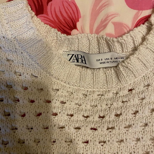 Zara blouse used, size M, white