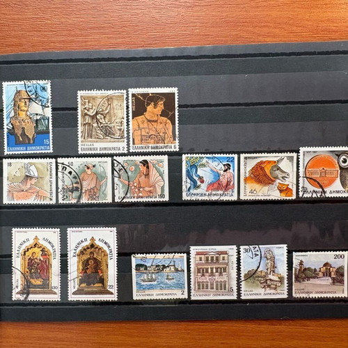 1980s stamps used, complete set from Greece