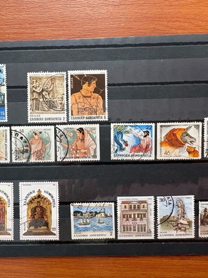 1980s stamps used, complete set from Greece