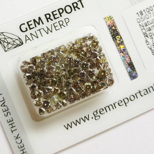 Diamonds new 117 pieces 5.73 ct round with certificates of authenticity