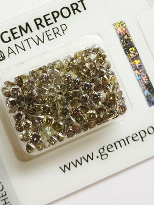 Διαμάντια νέα 117 τεμάχια 5,73 ct στρογγυλά με πιστοποιητικά γνησιότητας