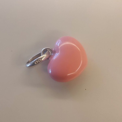 Links of London Sterling Silver Pink Heart Charm Pendant