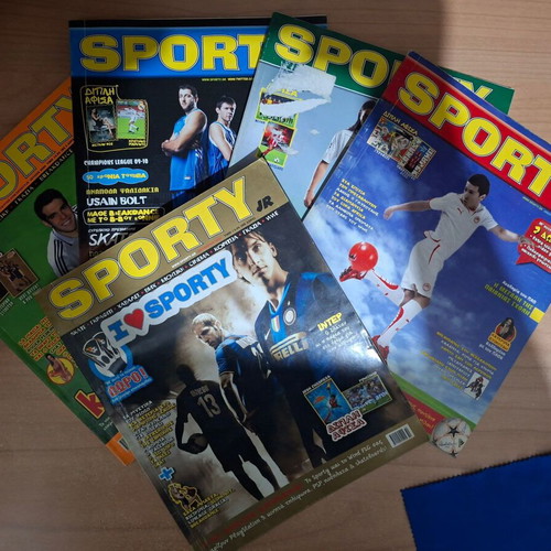 Sporty Jr magazine collection, 13 issues with 4 Top Scorer bonus