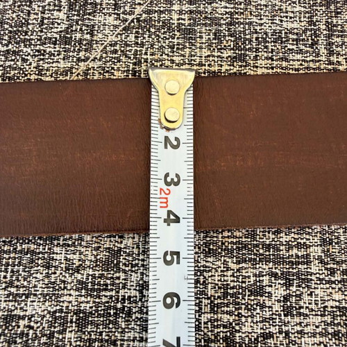 Lucky Brand leather belt Dragon used, 100 cm, brown