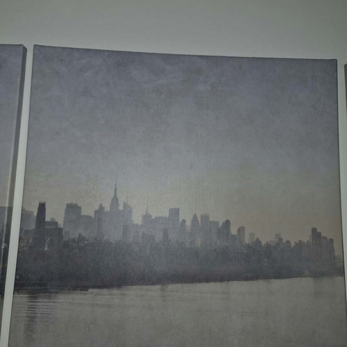 Decorative triptych wall art 56x56 cm each piece