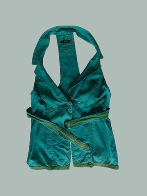 Toi&Moi women's turquoise blouse large like new