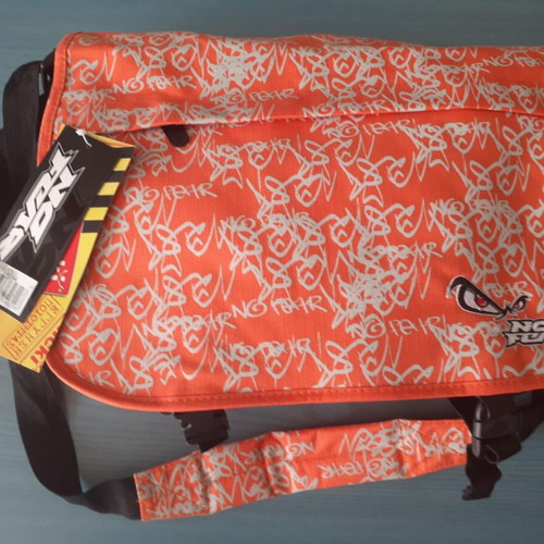 No Fear Messenger Bag orange with wallet gift new