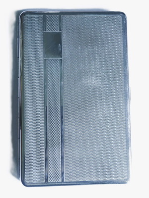 Kincraft Vintage Cigarette Case Used, Silver Chrome