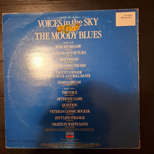 Voices In The Sky: The Best Of The Moody Blues LP used, rock