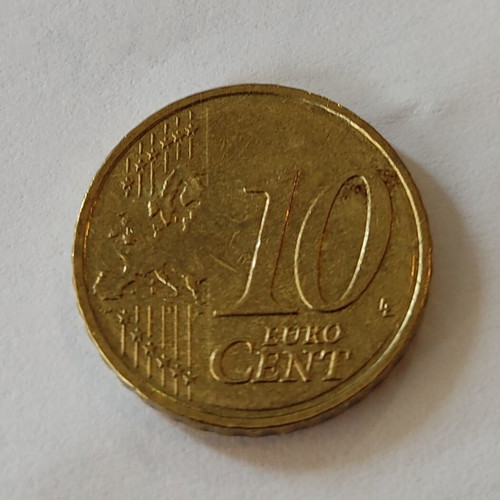 Latvian 0.10€ coin 2014 used