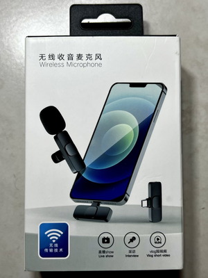 Wireless Lavalier Microphone for iPhone new, Lightning connection