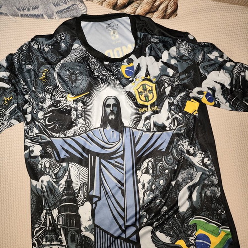Neymar Jr Jesus Style Shirt XL like new, Brazil black and white