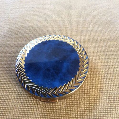 Art Nouveau style powder compact used