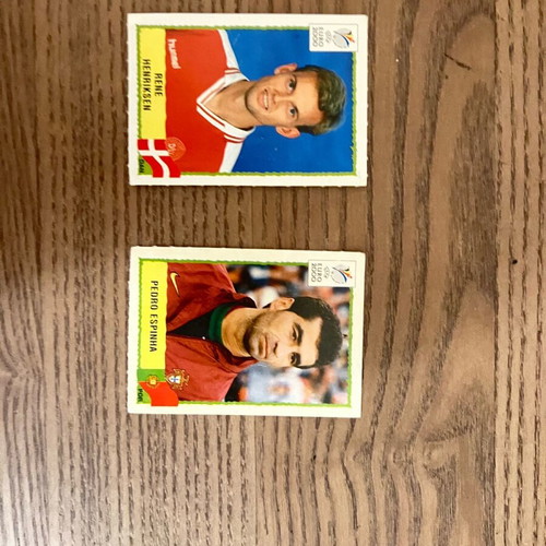 Euro 2000 stickers used, pack of 2
