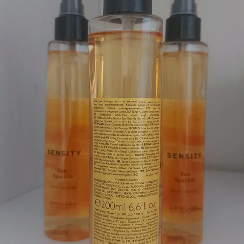Body Mist Sensity Sun Sparkle 200ml pack of 3 new