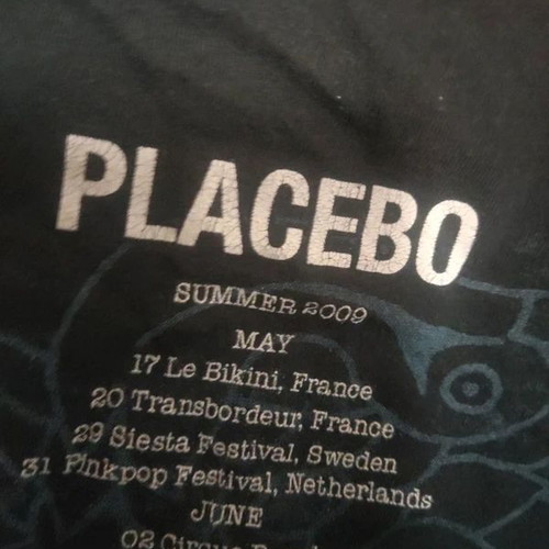 Placebo 2009 tour t-shirt, XL, black