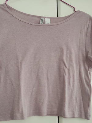 H&M Divided Girl's T-shirt L, like new, beige, age 13-14
