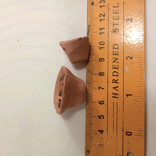 Handmade clay miniature buckets with water and wood made to order