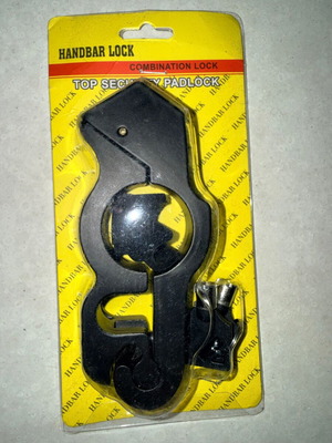 Motorcycle lock new with 2 keys, heavy-duty metal