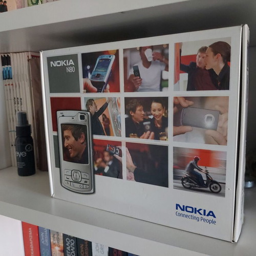 Nokia N80 used silver slider phone with 3MP camera