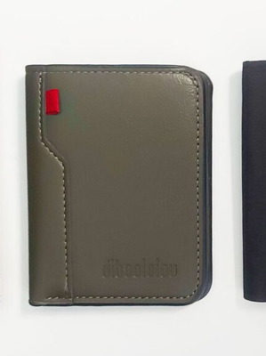 Small wallets new, set of 3, black and khaki-green