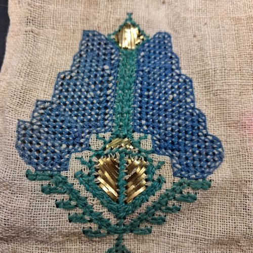 Traditional Chevres Antique with Handmade Embroidery (1.80 x 0.40 m)