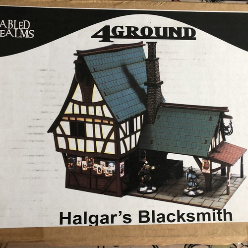 Halgar's Blacksmith building new, 4Ground 28mm scale