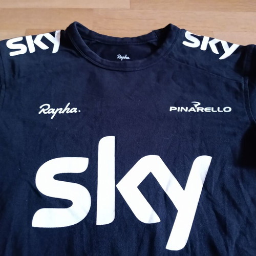 Rapha Sky Pro Cycling Pinarello Jersey Size XS like new, 100% cotton