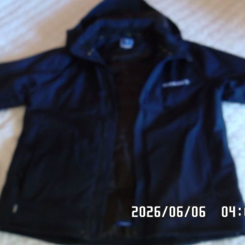 Jacket with hood size M by PROJOB like new, black and dark blue
