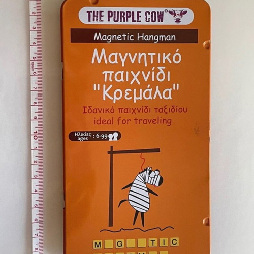 Magnetic Hangman game like new, travel size