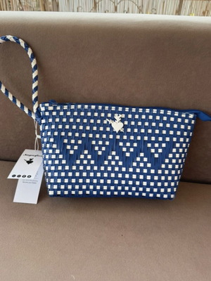 SugarFree handbag new, white and blue