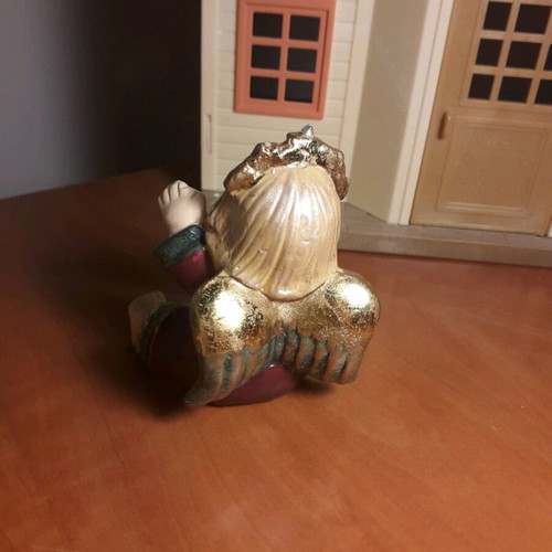 Christmas Angel Candle Holder used