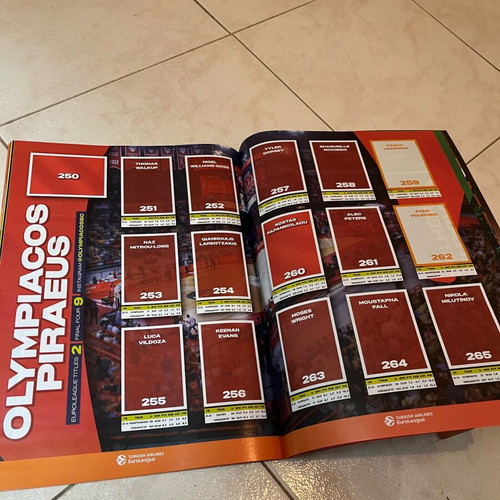 Panini Euroleague 2025 album and pack of 50 sticker packets new