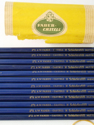 Vintage μολύβια A.W. Faber Castell Schieferstift Weich πακέτο 12 καινούργια