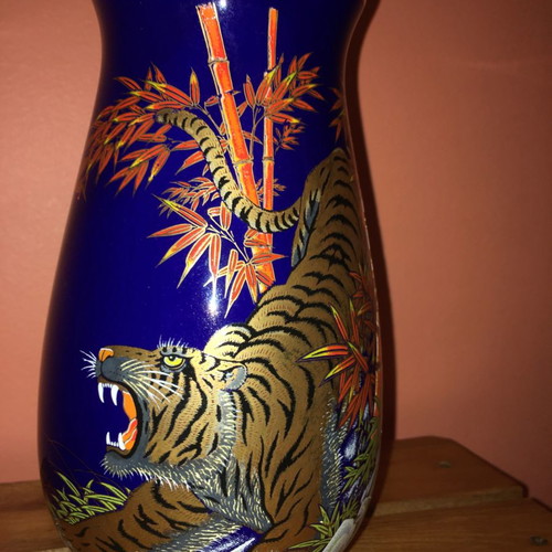 Porcelain vase set from Japan used, 3 pieces