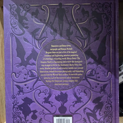 Harry Potter The Creature Vault hardcover book like new, deluxe edition