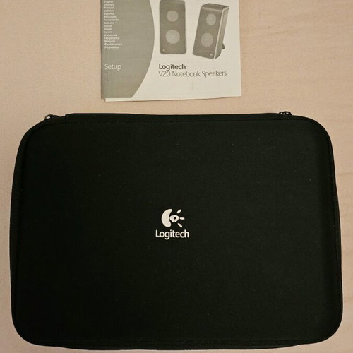 Logitech V20 Notebook Speakers like new with carrying case