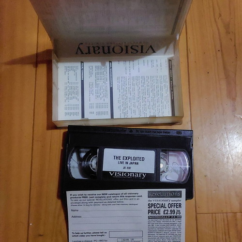 The Exploited Live In Japan Original VHS like new