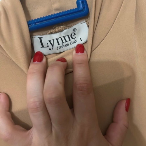 Vintage Lynne dress like new, beige and brown