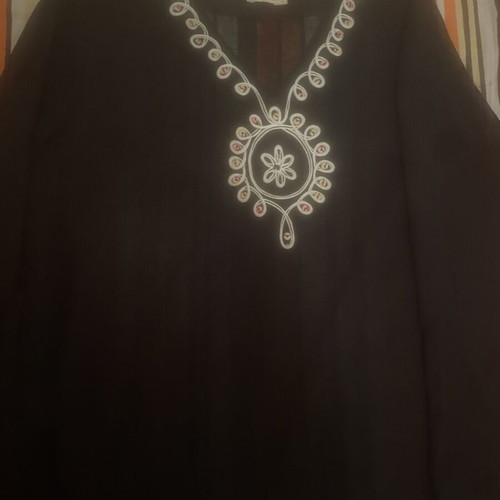 Women's tunic blouse, black, size M