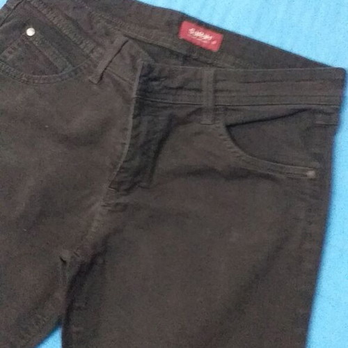 Sarah Lawrence women's pants used, size 8, dark brown, five-pocket