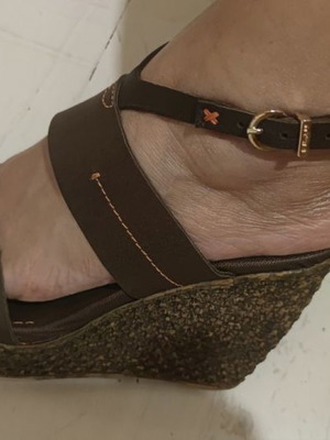 Frau brown sandals like new, size 38